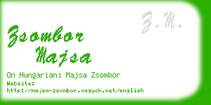 zsombor majsa business card